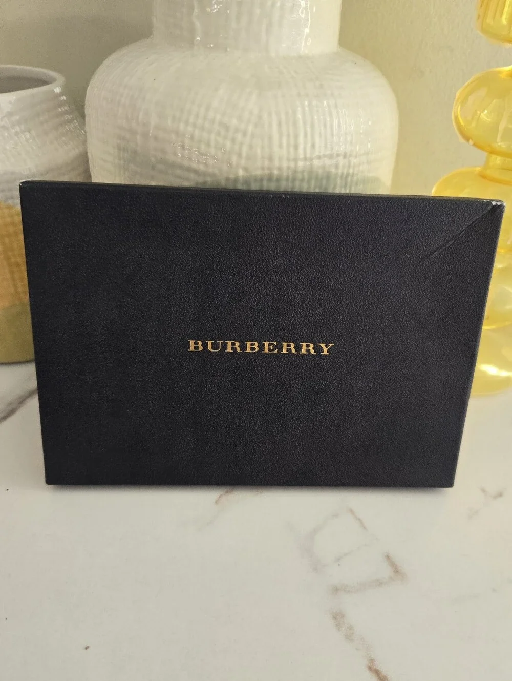 Vintage Burberry Haymarket Check Agenda Or Passport Holder With Box